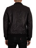 Superdry Aviator Flight Leather Jacket - Black