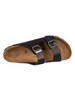 Birkenstock Arizona BS Leather Sandals - Vintage Wood Black