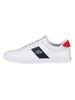 Lacoste Court-Master 0121 1 CMA Leather Trainers - White/Navy/Red