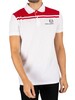 Sergio Tacchini New Young Line Polo Shirt - White/Tango Red