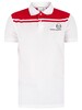 Sergio Tacchini New Young Line Polo Shirt - White/Tango Red
