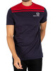 Sergio Tacchini New Young Line T-Shirt - Night Sky/Tango Red