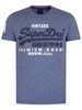 Superdry Vintage Logo T-Shirt - Tois Blue Heather