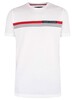 Tommy Hilfiger Corp Chest Front Logo Organic T-Shirt - White