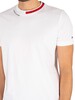 Tommy Hilfiger Jacquard Collar T-Shirt - White