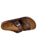 Birkenstock Arizona BS Leather Sandals - Vintage Wood Roast