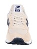 New Balance 574 Suede Trainers - Tan/Navy
