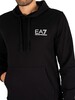 EA7 Sleeve Brand Pullover Hoodie - Black