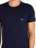 Emporio Armani 2 Pack Lounge T-Shirts - Grey/Marine
