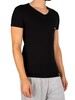 Emporio Armani 2 Pack Lounge V-Neck T-Shirt - Black/Grey
