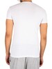 Emporio Armani 2 Pack Lounge V-Neck T-Shirt - White/Navy Blue