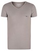 Emporio Armani 2 Pack Lounge V-Neck T-Shirt - Grey/Marine