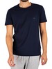 Emporio Armani 2 Pack Pure Cotton Lounge T-Shirts - Marine