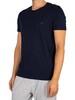 Emporio Armani 2 Pack Pure Cotton Lounge T-Shirts - Marine/Melange Grey