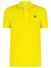 Lyle & Scott Plain Polo Shirt - Electric Yellow
