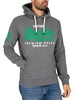 Superdry Vintage Logo Classic Pullover Hoodie - Rich Charcoal Marl
