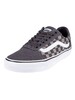 Vans Ward Deluxe Washed Check Trainers - Asphalt/White