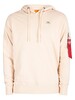 Alpha Industries X-Fit Pullover Hoodie - Jet Stream White