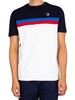 Fila Exempt T-Shirt - White/Navy/Blue/Red