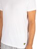 Lyle & Scott 3 Pack Chase Lounge T-Shirts - White/Stripe/Navy