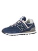 New Balance 574 Suede Trainers - Navy/White