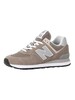 New Balance 574 Classic Suede Trainers - Grey/White
