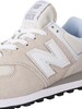 New Balance 574 Suede Trainers - Nimbus Cloud/White