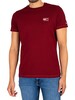 Tommy Jeans Chest Logo T-Shirt - Bing Cherry