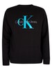 Calvin Klein Jeans Seasonal Monogram Sweatshirt - Black