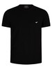 Emporio Armani Lounge 2 Pack Crew T-Shirt - Black/Grey