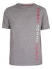 Tommy Hilfiger Lounge Print T-Shirt - Medium Grey Heather