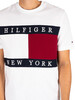 Tommy Hilfiger Structure Flag T-Shirt - White