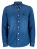 Lee Buttoned Down Denim Shirt - Tide Blue