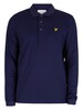 Lyle & Scott Longsleeved Polo Shirt - Navy