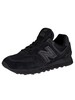 New Balance 574 Core Suede Trainers - Black