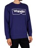 Wrangler Frame Logo Sweatshirt - Blue Ribbon