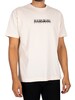 Napapijri Telemark Logo T-Shirt - Whitecap Grey