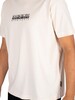 Napapijri Telemark Logo T-Shirt - Whitecap Grey