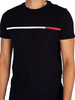 Tommy Hilfiger Two Tone Chest Stripe T-Shirt - Desert Sky