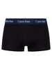 Calvin Klein 3 Pack Low Rise Trunks - Shoreline/Grey/Travertine