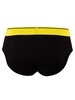 Diesel 3 Pack Andre Briefs - Black - Red/Yellow/Blue