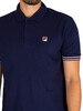 Fila Omari Stripe Polo Shirt - Navy