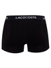 Lacoste 5 Pack Casual Trunks - Black