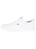 Tommy Jeans Classic Canvas Trainers - White