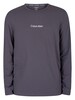 Calvin Klein Lounge Modern Structure Longsleeved Pyjama T-Shirt - Sleek Grey