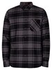 HUGO Ermann Check Shirt - Black/Grey