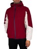 Tommy Hilfiger Tech Hooded Colourblock Jacket - Rouge/White