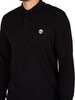 Timberland Longsleeved Pique Slim Polo Shirt - Black