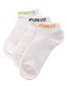 Emporio Armani 3 Pack Sneaker Socks - White - Green/Black/Orange