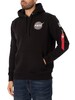 Alpha Industries Space Shuttle Back Graphic Pullover Hoodie - Black